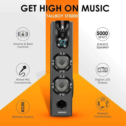 *GIZMORE ST5000 50W Bluetooth Tower Speaker